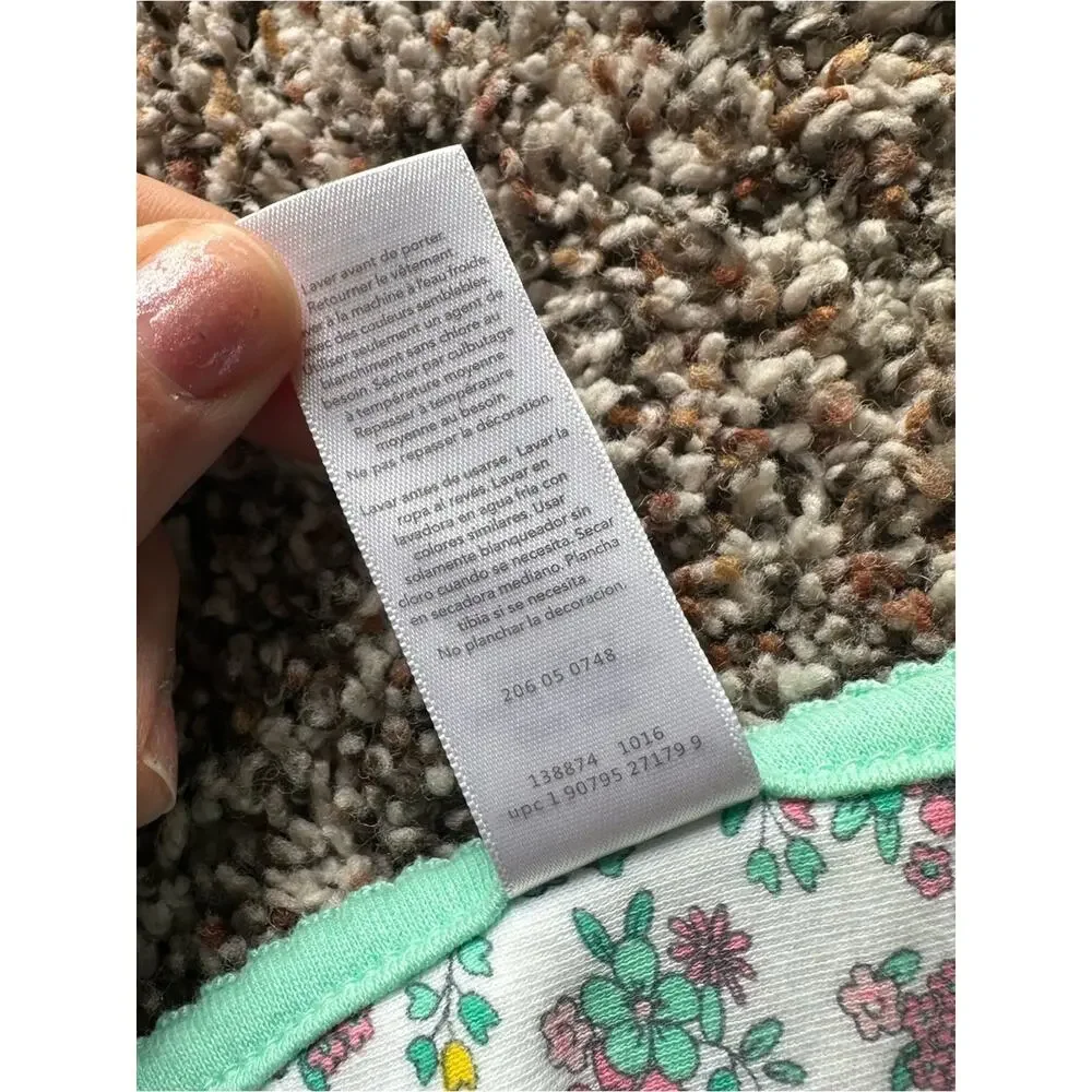 Carter’s Just One Year Reversible Floral Flowers Baby Blanket Mommy Loves Me